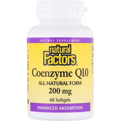 Natural Factors Coenzyme Q10 200 mg [60 Гел капсули]