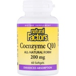 Natural Factors Coenzyme Q10 200 mg [60 Гел капсули]