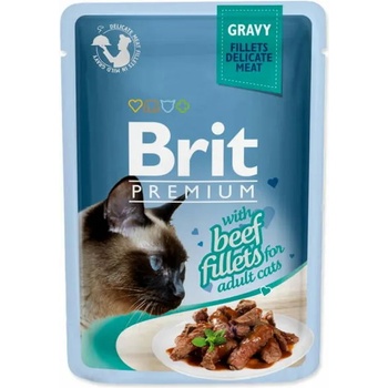 Brit Premium Adult beef fillets in gravy 85 g
