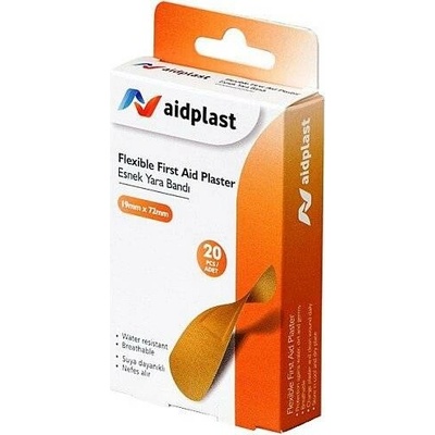 Aidplast elastická pružná náplast 1,9x7,2 cm 20 ks