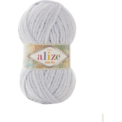 Alize příze Softy Plus 500 světle šedomodrá