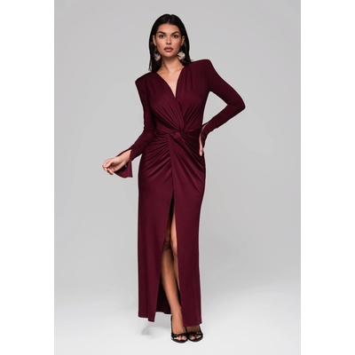 Edoti Evening dress LA-OM-DL tmavočervená