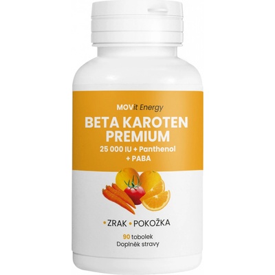MOVit Energy Betakarotén 25.000IU + Panthenol + PABA 90 kapsúl