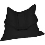 Pufrelax Пуф Голяма възглавница, 350л. , Magic Pillow - Panama Black, Перящ се калъф, Водоустойчив, Пълнеж от Полистиролни перли