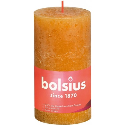 Bolsius Rustic Shine Válec 6,8 x 13 cm Honeycomb Yellow žlutá