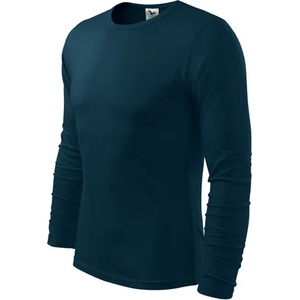 MALFINI Fit-T Тениска с дълъг ръкав, тъмносиня, 160 г/м2 (11902)