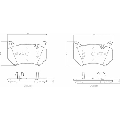 BREMBO Súprava brzdových doštičiek P 85 181