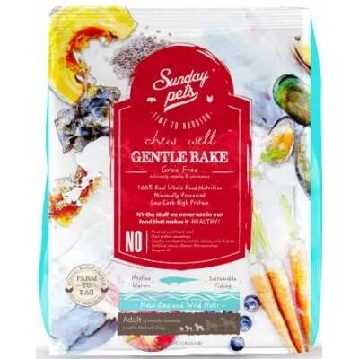 Sunday Pets Gentle Bake Hoki Adult Small & Medium Breed 3 x 1,3 kg