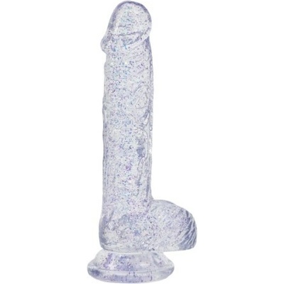 Realistické dildo Clear Pleasure 15 cm průhledné