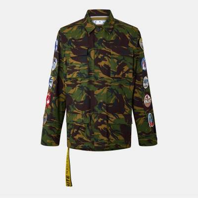 OFF WHITE Яке OFF WHITE Men's - Technical Weather Resistant Field Jacket - Green/White