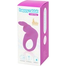 Happyrabbit Cock Kit - vibračný krúžok na penis s úložným vreckom fialový