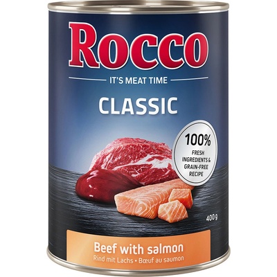 Rocco Classic Adult hovädzie s lososom 6 x 400 g