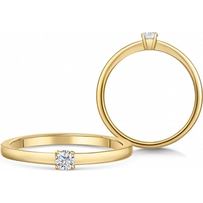 Sofia Diamonds zlatý zásnubný prsteň s diamantom BDRB00063YG