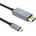 DeTech Кабел DeTech, USB C(м) към DP(м), 1.8m, 8К, черен (DF18398)