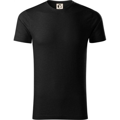 Bez potisku triko z organické bavlny černá