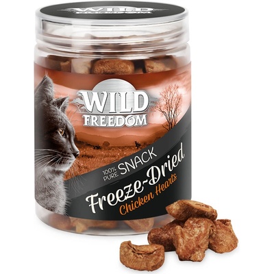Wild Freedom Freeze-Dried Snacks kuřecí srdíčka 3 x 45 g