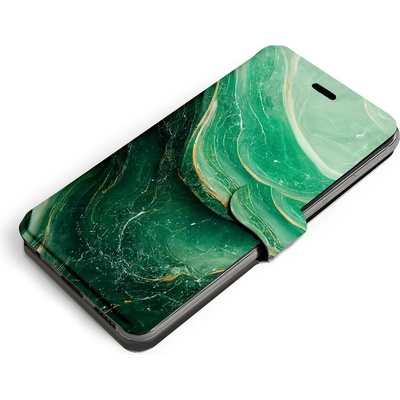 Pouzdro Mobiwear Flip Samsung Galaxy M11 - VP38S Zelený mramor