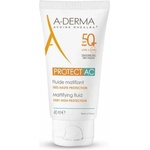 A-DERMA Fluide Matifiant SPF50+ 40ml Sunscreen - White