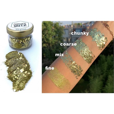 Třpytky na obličej Glitter prach 10g Gold