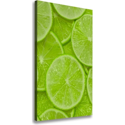 Vertikálny moderný obraz canvas na ráme Limetky 50x100 cm
