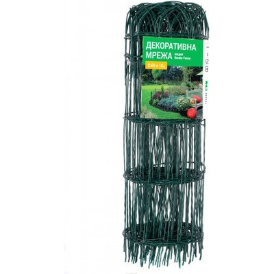 Rossima Декоративна оградна мрежа Border Fence 0.65x10 м зелена