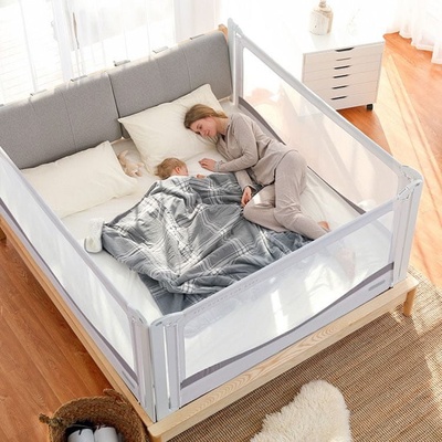iMex Toys zábrana na posteľ PREMIUM 120 cm sivá