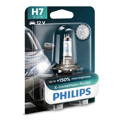 Крушка, фар PHILIPS H7, 12V, 55W, 3400K, 1500lm, 1 бр
