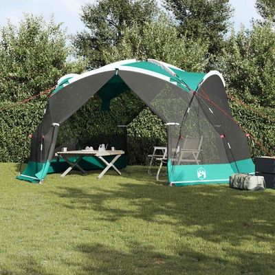 vidaXL Палатка с мрежа против комари Морско зелено 434 x 434 x 230 см (4100695)