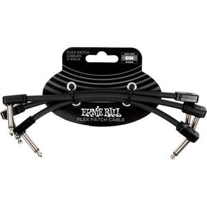 Ernie Ball Flex 3 Pack 15, 24 cm Ъглов - Ъглов Пач кабел (P378837)
