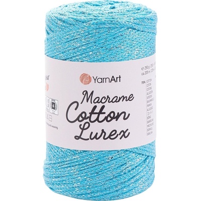 YARNART Macrame Cotton Lurex 2 mm 205 m 733 юта (Macrame Cotton Lurex 733)