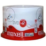 Maxell DVD-R MAXELL, 4, 7 GB, 16x, Printable, 50 pk cake box (ML-DDVD-R-50PR) - hits