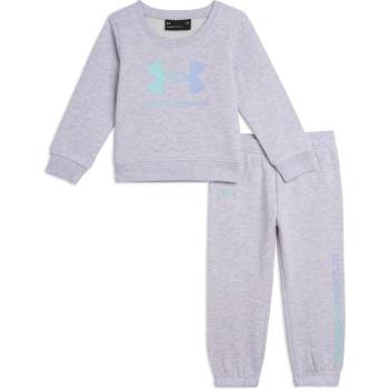 Under Armour Бебешки комплект Under Armour Gradient Logo Crewneck Set Baby Girls - Grey