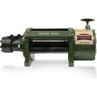 DRAGONWINCH Hydraulický naviják DWHI 12000 HD, 5,44 t, Ocelové lano, Dragon Winch, Hidra