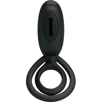 Image 1 of Pretty Love Вибриращ двоен пенис пръстен от силикон Esther