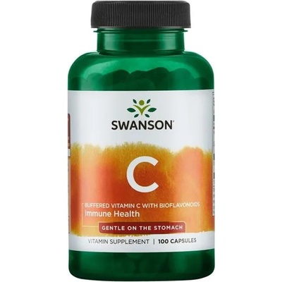 Swanson Buffered Vitamin C with Bioflavonoids, 100 капсули, Swanson (SW944)