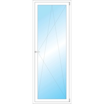 OKNA HNED Plastové okno 75x202 cm bílé otevíravé a sklopné pravé
