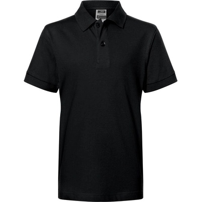 James & Nicholson JN 70K Piqué detské polo tričko čierna