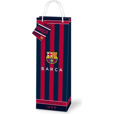 FC Barcelona darčeková taška na fľašu - SKLADOM