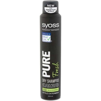 Syoss Pure Fresh Vegan bez silikónov suchý šampón 200 ml