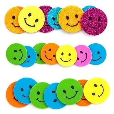 dpCraft Pěnové samolpeky brokátové smajlíci