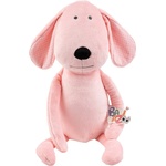 Balibazoo Мека играчка за гушкане Bali Bazoo - Dog, 58 cm, розова (111061) - baby