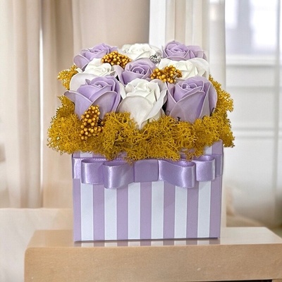 Kvetinový box Lavender in Sunrise