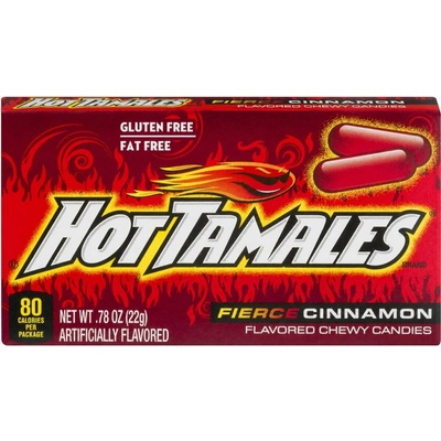 Hot Tamales USA žvýkací s příchutí pálivé skořice 22 g