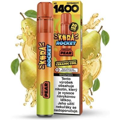 Kurwa Rocket Pear Caramel Ice 20 mg 1 200 potahů