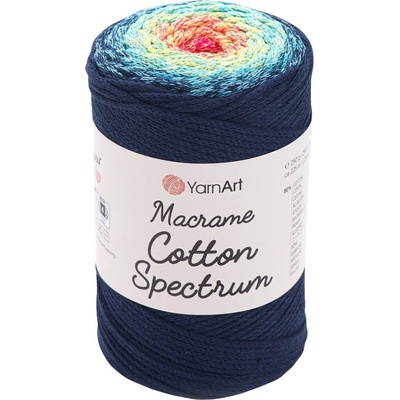 YARNART Macrame Cotton Spectrum 225 m 1318 Pink Blue юта (Macrame Cotton Spectrum 1318)