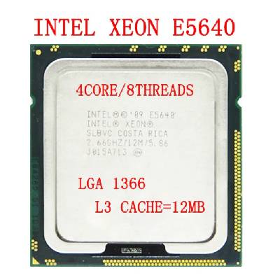 Intel Xeon E5640 Processor Quad-Core/ 2.66GHz /LGA1366/12MB /L3 Cache
