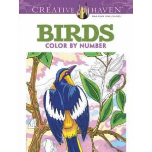 Creative Haven Birds Color by Number Coloring Book | George Toufexis (2016)