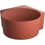 Omnires Ovo M+ - Ъглова вана 120х120 см, червена OVO120WNTE (OVO120WNTE)