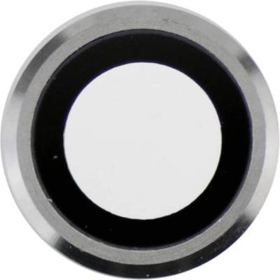 AppleKing náhradní sklo zadní kamery s rámečkem a LED difuzorem pro iPhone 6 Plus - stříbrné