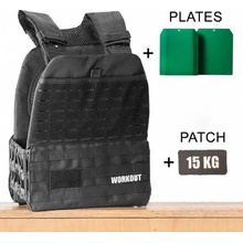 WORKOUT 3.0 Zátěžová taktická plátová vesta 15 kg